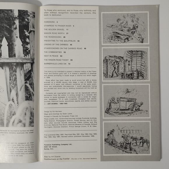 Wagon Road North by Art Downs Fraser River Cariboo Gold Rush Photography Drawing - Picture 4 of 7